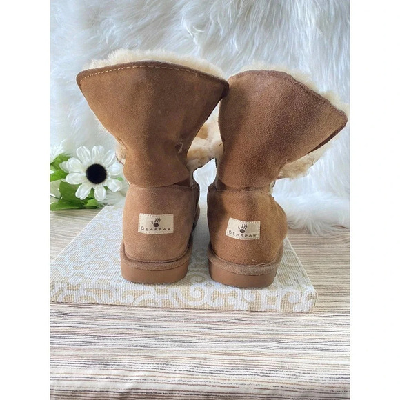 Bear Paw Boots Women's Winter Brown Warm Fall Winter Brown Boho Size US 8 - Picture 4 of 11